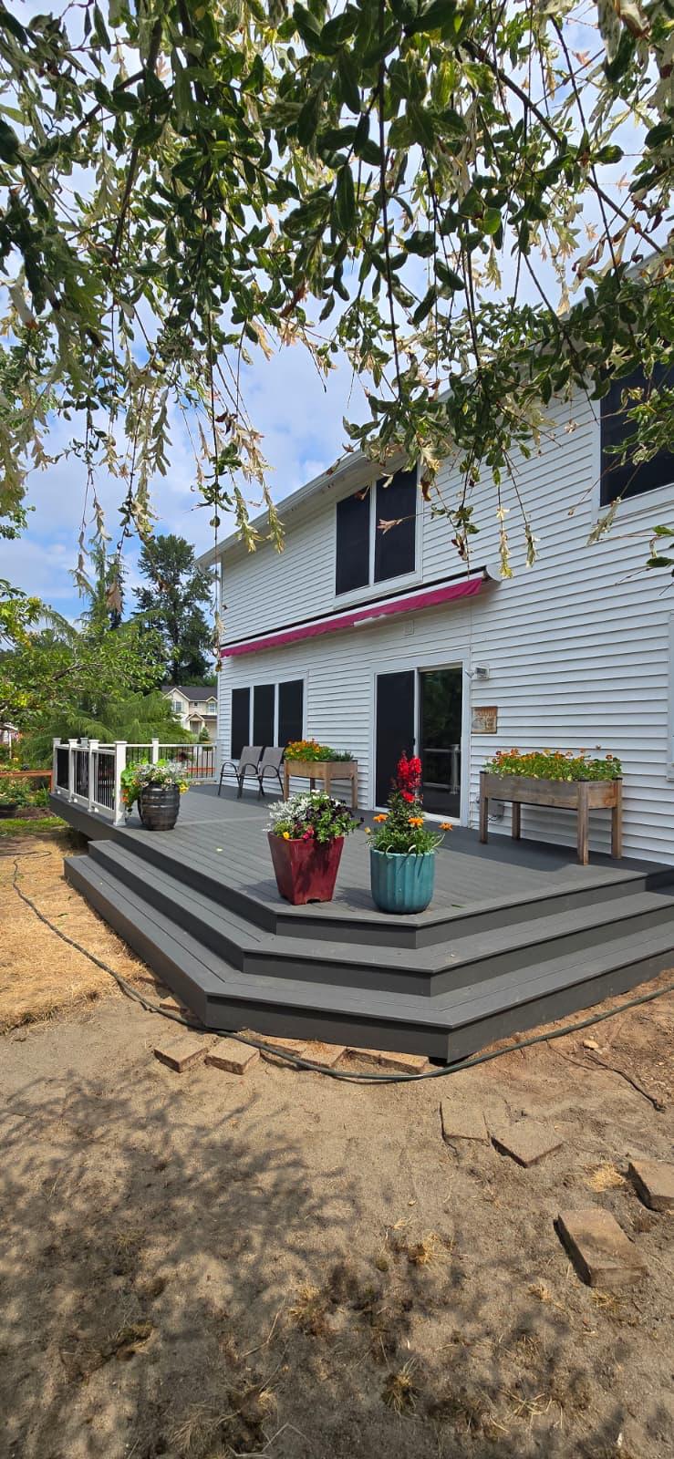 Backyard Composite Deck Build