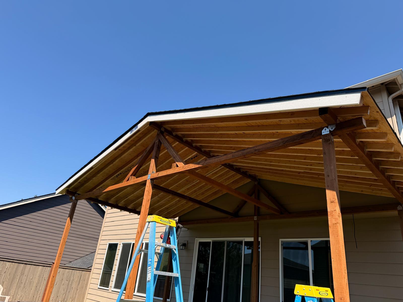 Covered Patio Pergola Structure