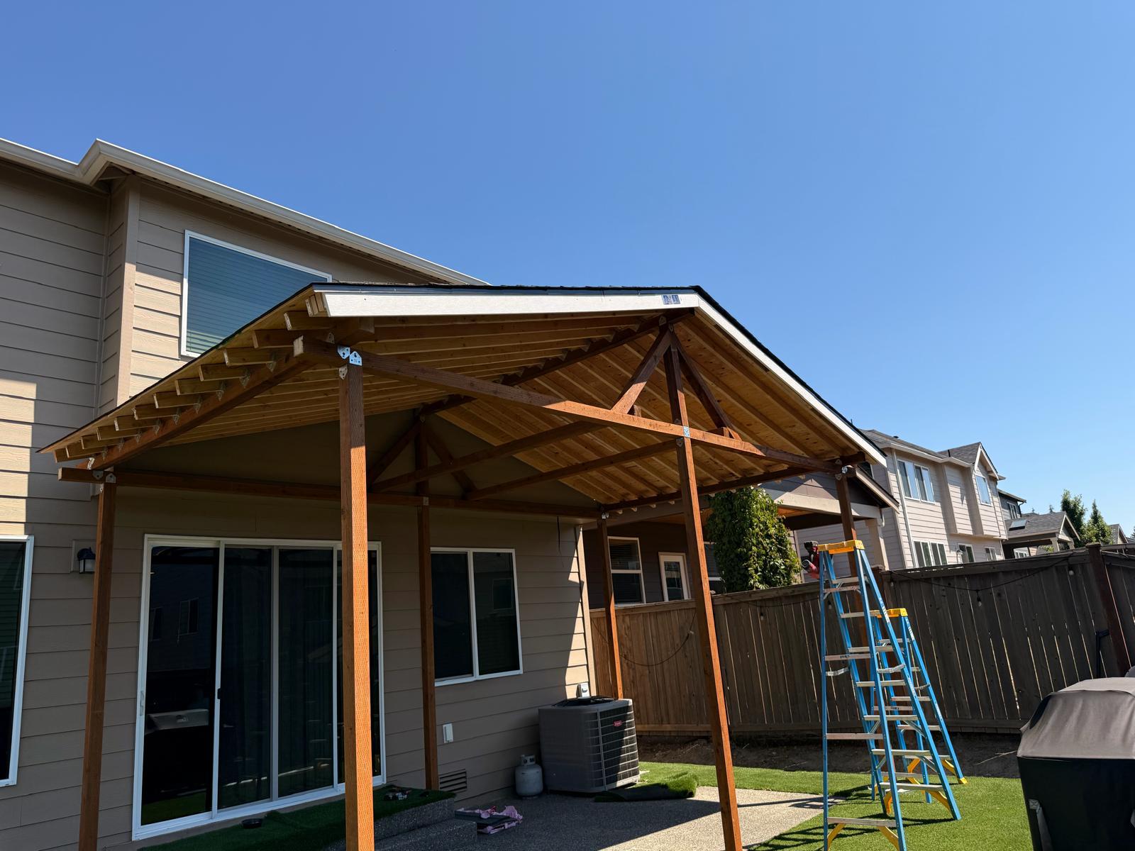 Cedar Covered Patio Build